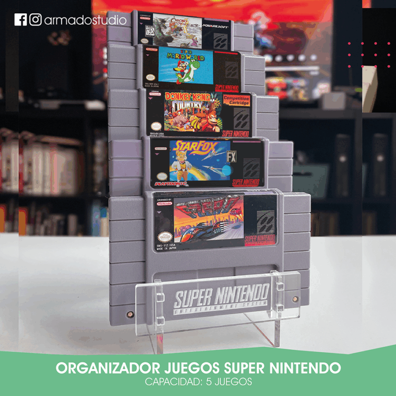 Organizador Escalera Super Nintendo